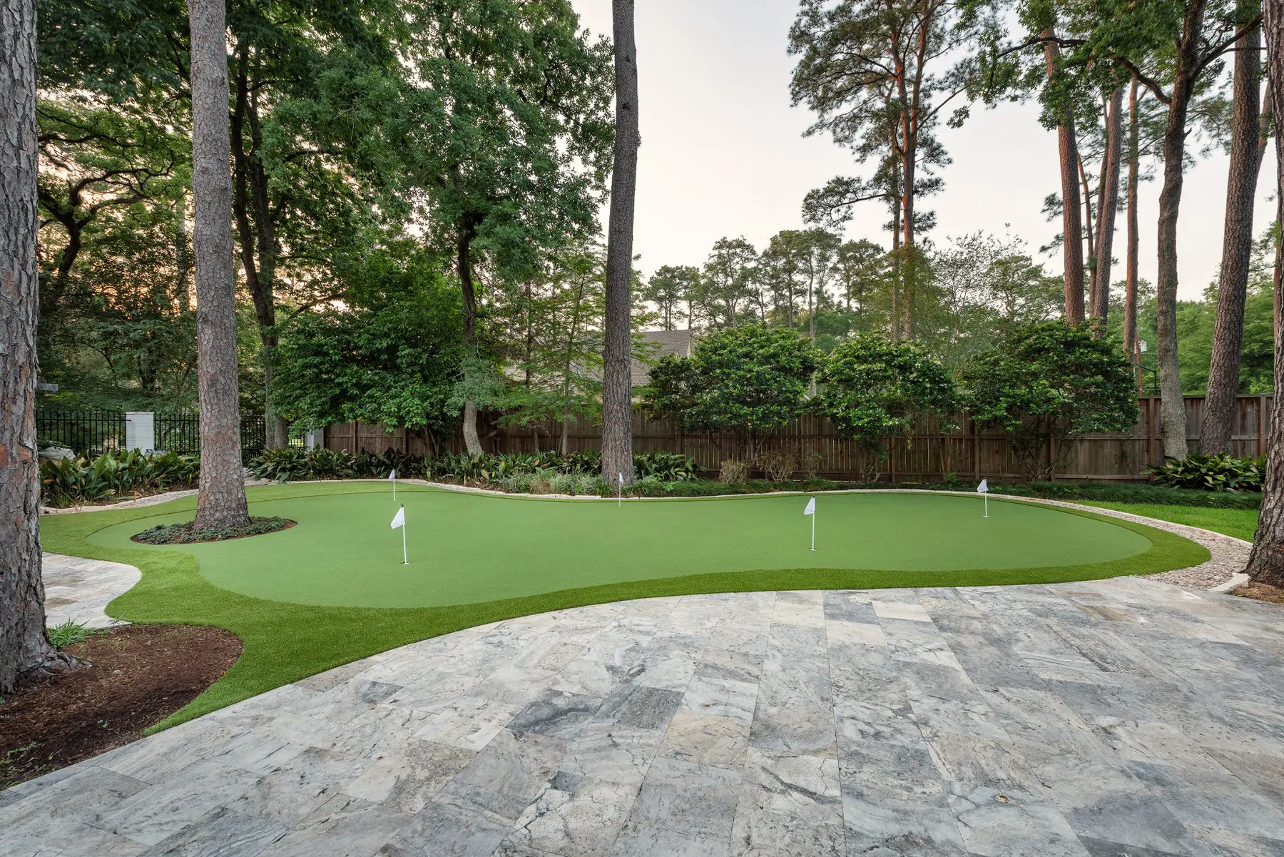 putting green installed by professional landscapers